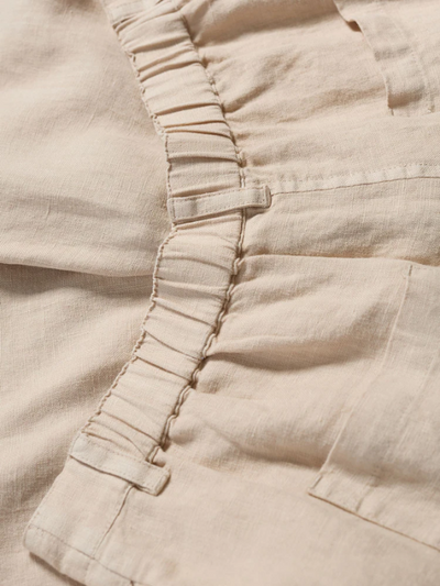 Seasalt Cornwall Clover Bloom Linen Shorts Whelk Swatch