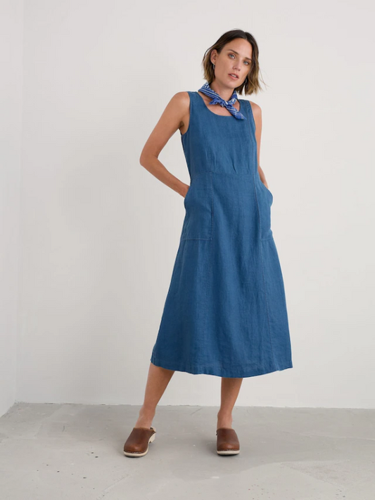 Seasalt Cornwall Grass Wave Dress Sailor Front