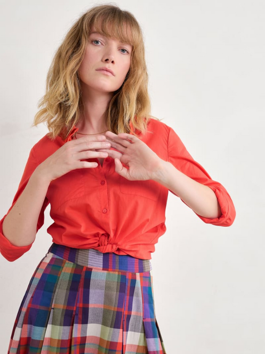 Seasalt Cornwall Gwynn Shirt Sunstone Front