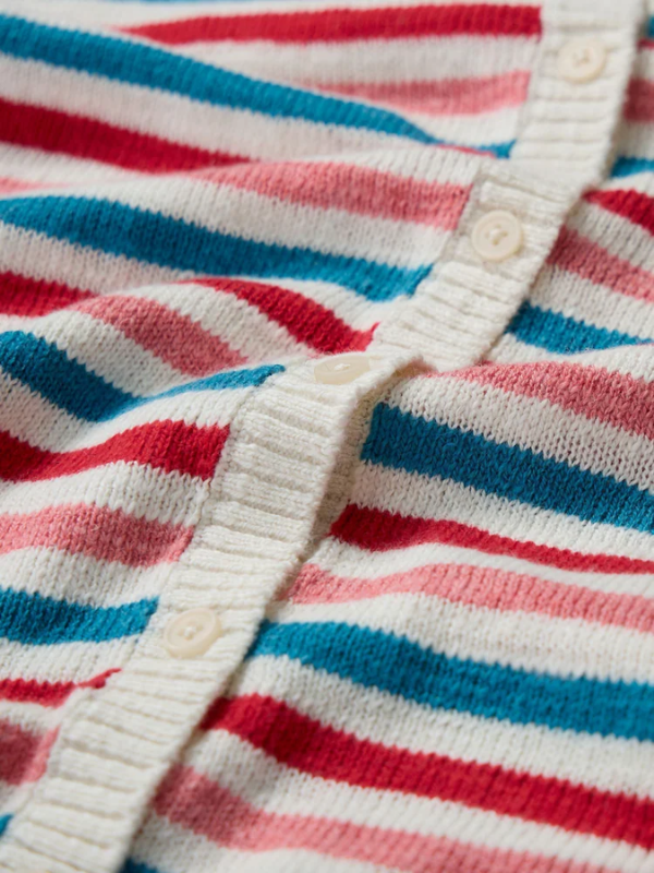 Seasalt Cornwall Knavock Knitted Vest Mini Cornish Pink Sky Mix Swatch