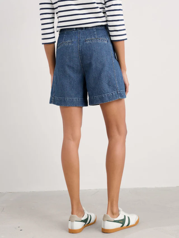 Seasalt Cornwall Lowarth Shorts Mid Wash Back