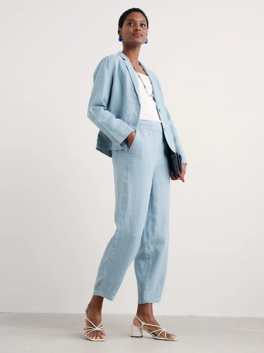 Seasalt Cornwall Noweth Pants Blue Fog Side