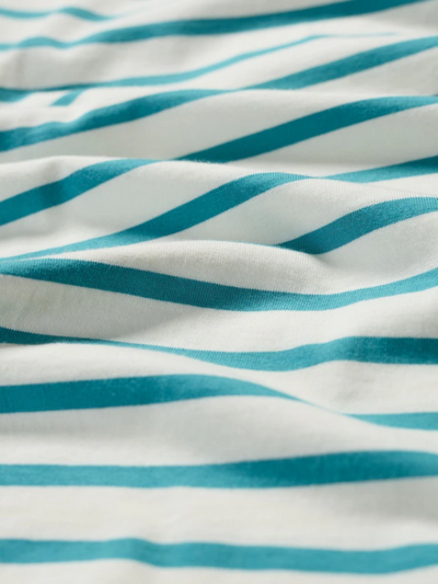 Seasalt Cornwall Sailor T-Shirt Breton Chalk Tidal Swatch