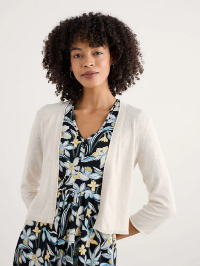 Seasalt Cornwall Vanessa Knitted Cardigan Chalk Front