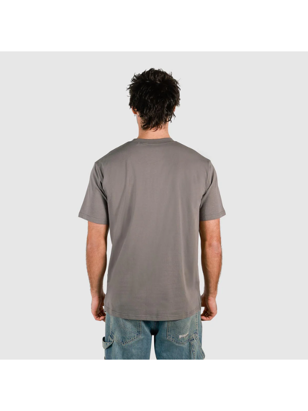 Skwosh Yeah Nah T-Shirt Charcoal Back
