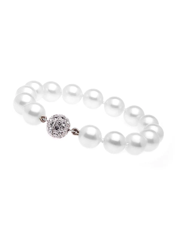 Sybella Jewellery Classic Round Small White Pearl Bracelet