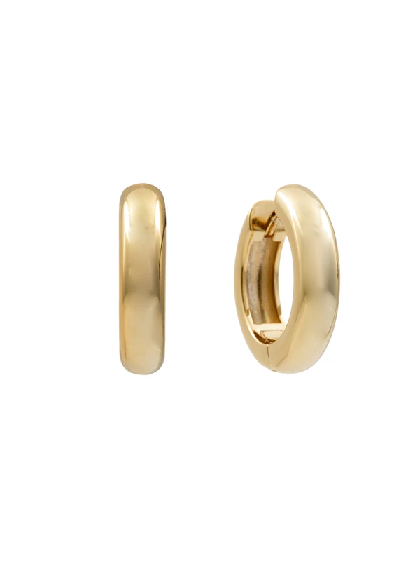 Sybella Jewellery Edie Medium Round Gold Hoop Earrings