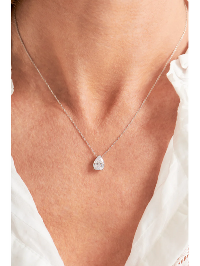 Sybella Jewellery Libby Silver Teardrop Pendant