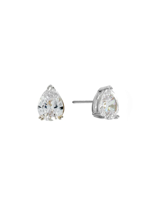 Sybella Jewellery Libby Teardrop Studs Silver
