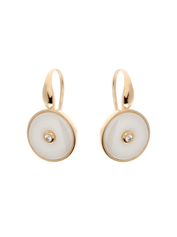 Sybella Jewellery Olivia Earrings White & Gold