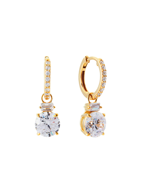 Sybella Jewellery Robyn Gold CZ Drop Earrings