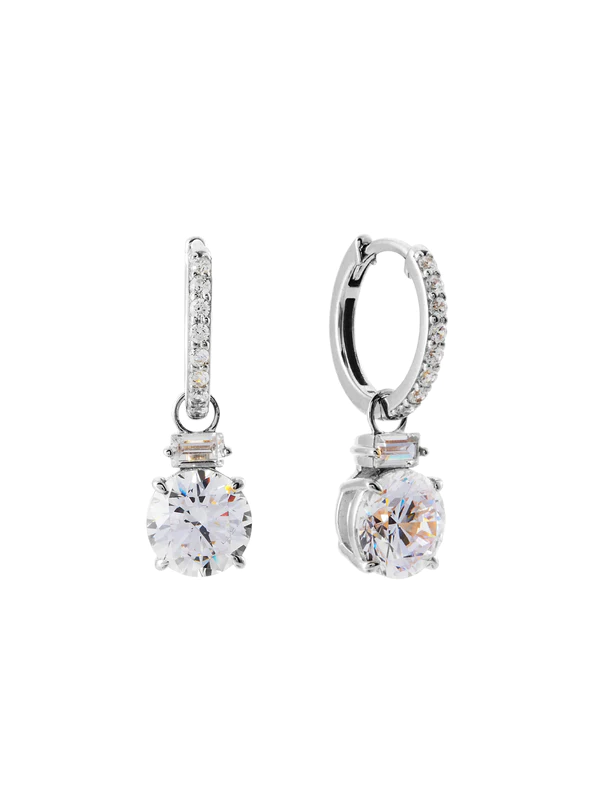 Sybella Jewellery Robyn Silver CZ Drop Earrings
