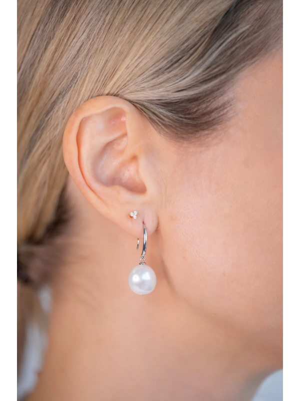 Sybella Jewellery Romy Freshwater Pearl Silver Hook Drop Earrings