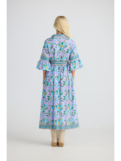 Talisman Aurelia Dress Lilac Lotus Back