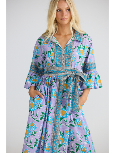 Talisman Aurelia Dress Lilac Lotus Detail