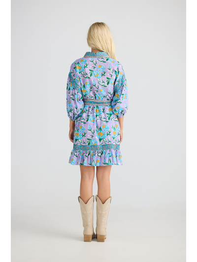 Talisman Echo Dress Lilac Lotus Back