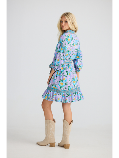 Talisman Echo Dress Lilac Lotus Side