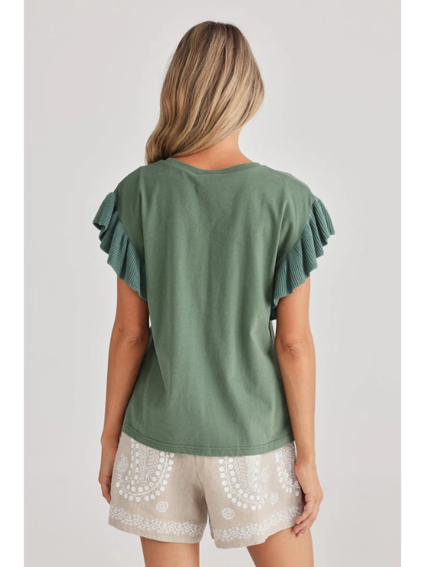 Talisman Lili Tee Basil Back