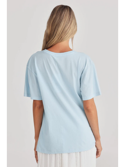 Talisman Lovers Relaxed Tee Sky Blue Back