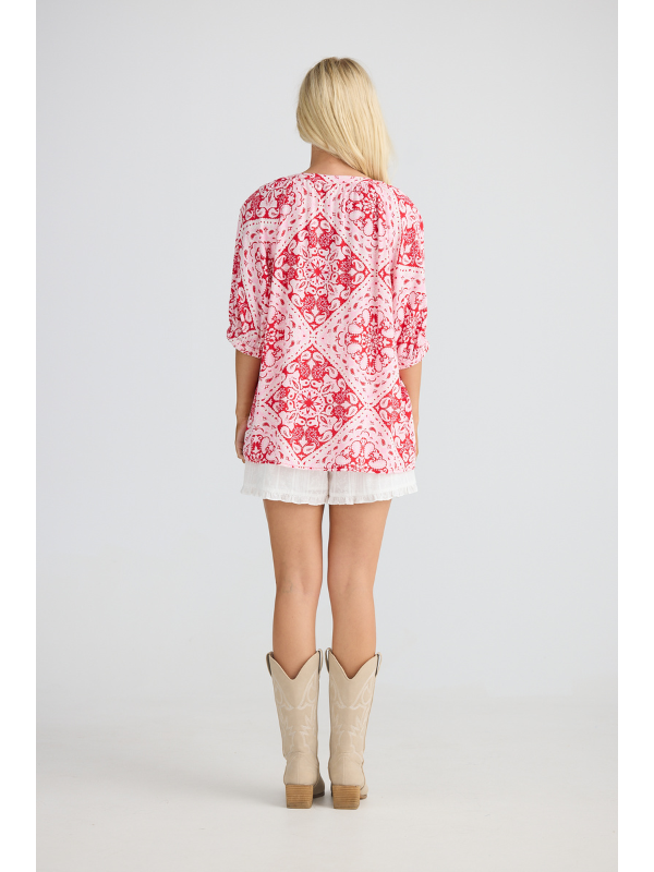 Talisman Rodeo Top Wild Heart Bandana Back