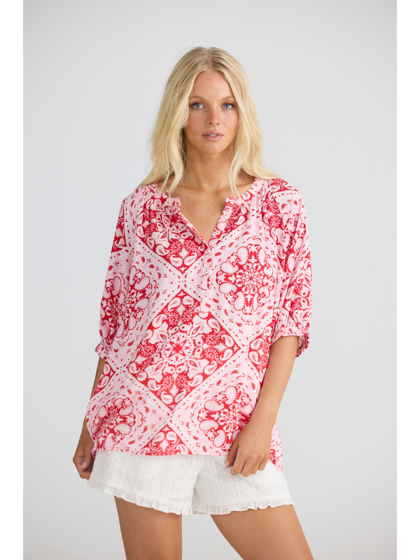 Talisman Rodeo Top Wild Heart Bandana Front