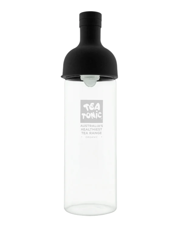 Tea Tonic Glass Wine Bottle Black 750ml