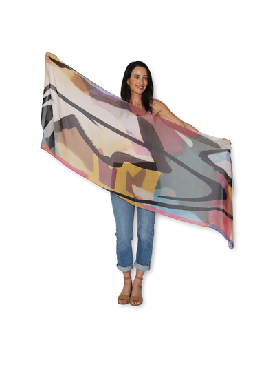 The Artists Label Chaos Rhythm Viscose Modal Scarf