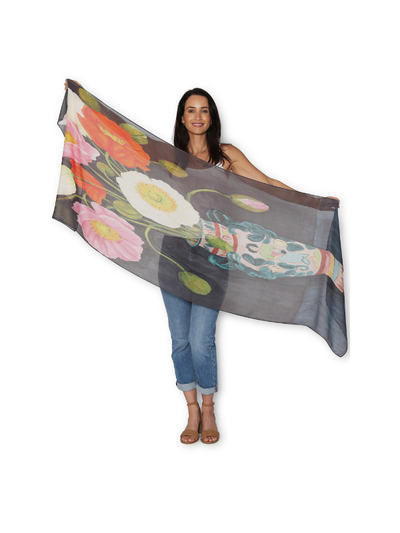 The Artists Label Iceland Poppies Viscose Modal Scarf
