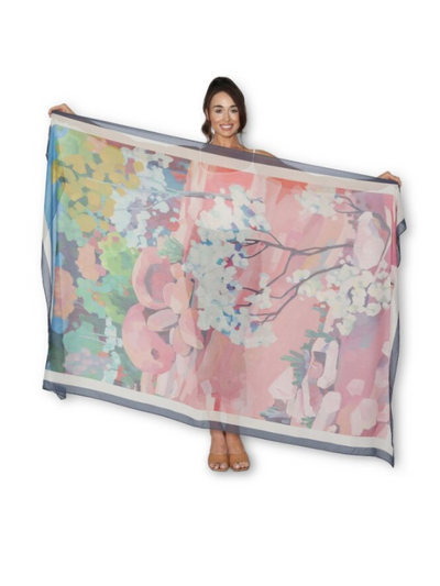 The Artists Label Pink Granite Fantasy Viscose Modal Scarf