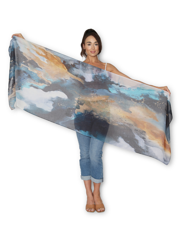 The Artists Label Transcend the Ocean Viscose Modal Scarf