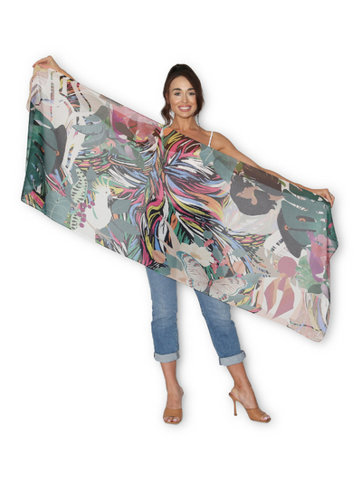 The Artists Label Tropical Paradise Viscose Modal Scarf