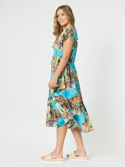 Threadz Venice Dress Blue Side