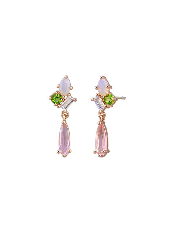 Tiger Tree Chiara Earrings Rose Gold