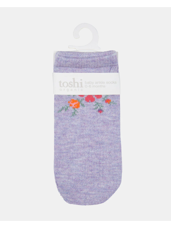 Toshi Ankle Jacquard Organic Baby Socks Louisa
