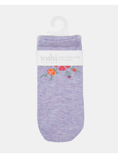 Toshi Ankle Jacquard Organic Baby Socks Louisa
