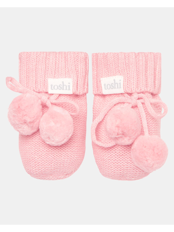 Toshi Marley Organic Booties Pearl