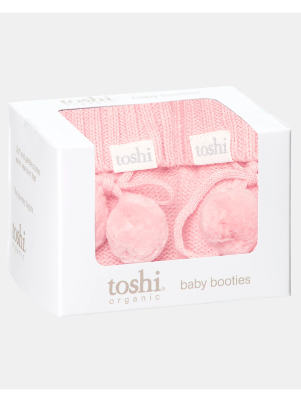Toshi Marley Organic Booties Pearl