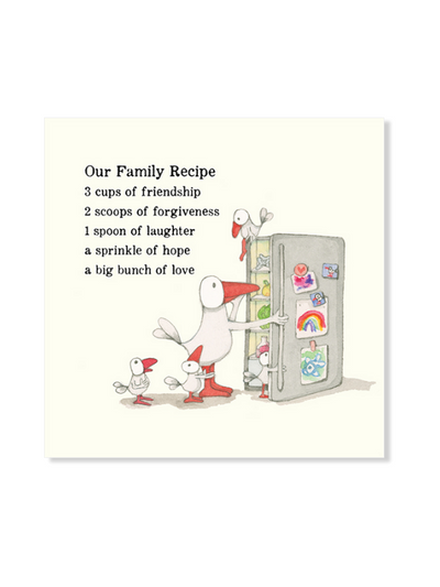 Twigseeeds Our Family Recipe Card