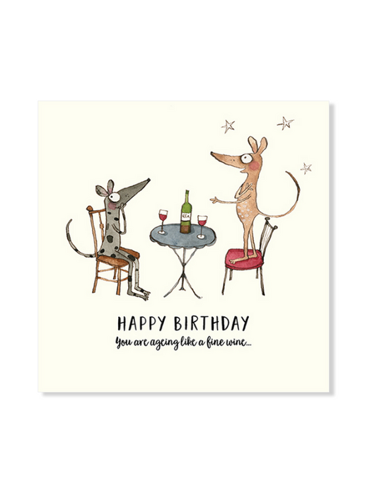 Twigseeds You Are Aging Like Fine Wine Card