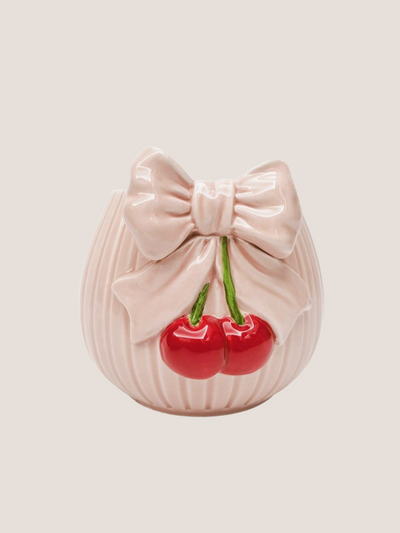 Urban Products Cherry Bow Planter Pink & Red Medium