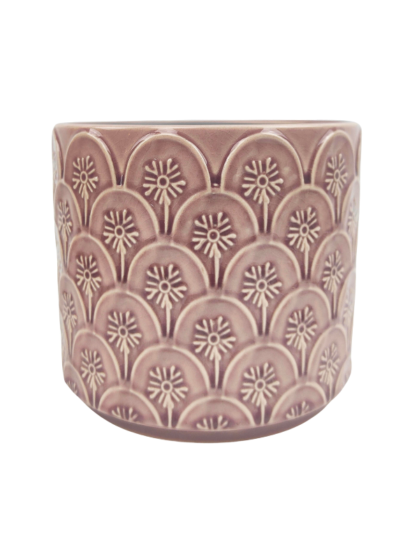 Urban Products Kaycie Floral Planter Mauve Small
