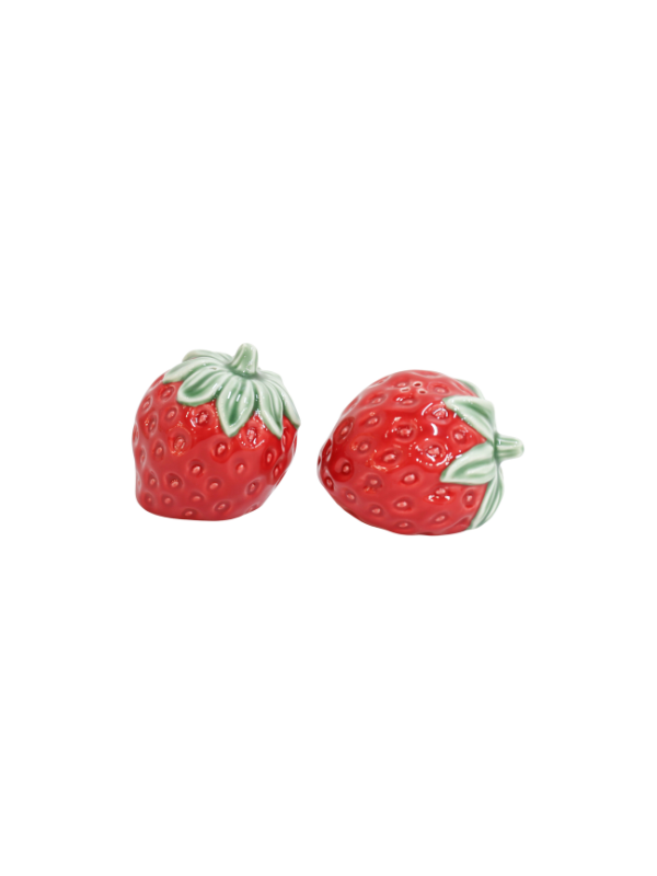 Urban Products Strawberry Salt & Pepper Shakers Red