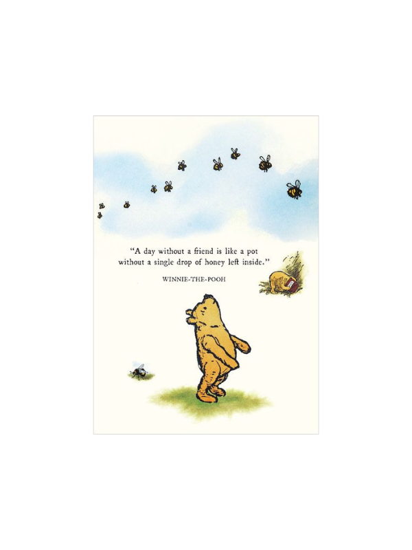 Vevoke Winnie The Pooh A Day Without A Friend Card