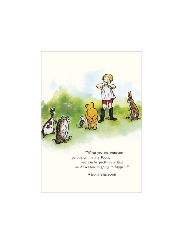 Vevoke Winnie The Pooh Big Boots Card