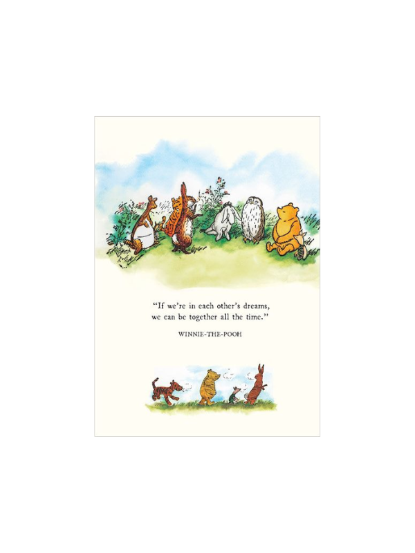 Vevoke Winnie The Pooh Dreams Card