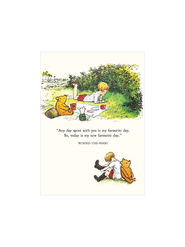Vevoke Winnie The Pooh Favourite Day Card