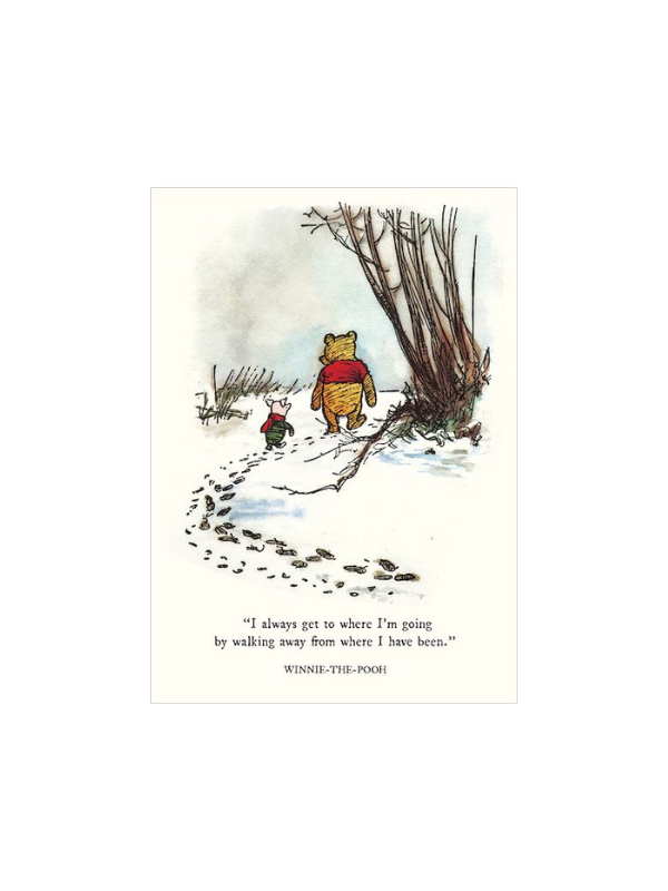 Vevoke Winnie The Pooh Where I'm Going Card