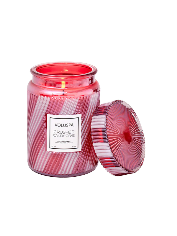 VOLUSPA Crushed Candy Cane Candle 510g