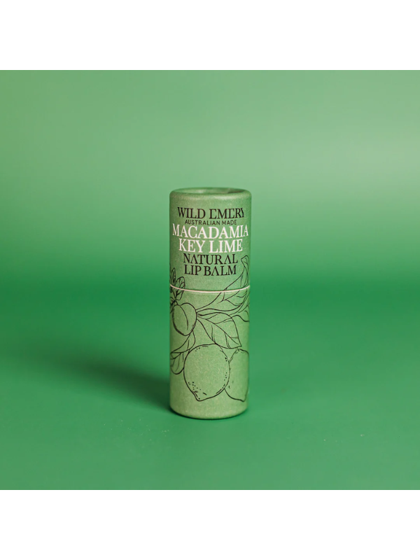 Wild Emery Macadamia Key Lime Natural Lip Balm 10g