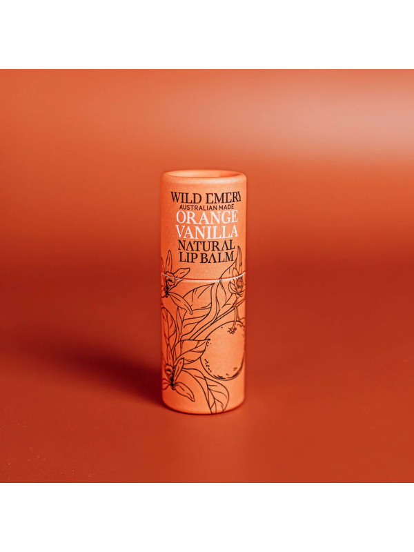 Wild Emery Orange Vanilla Natural Lip Balm 10g